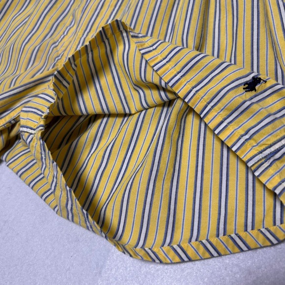 Polo Ralph Lauren Yellow Striped Classic Fit Preppy Cotton Boxer Shorts Lounge M - Picture 8 of 11